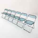 Blue Plia Chair by Giancarlo Piretti for Castelli, 1960