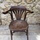 Lot fauteuils de restaurant bistrot vintage en bois courbé
