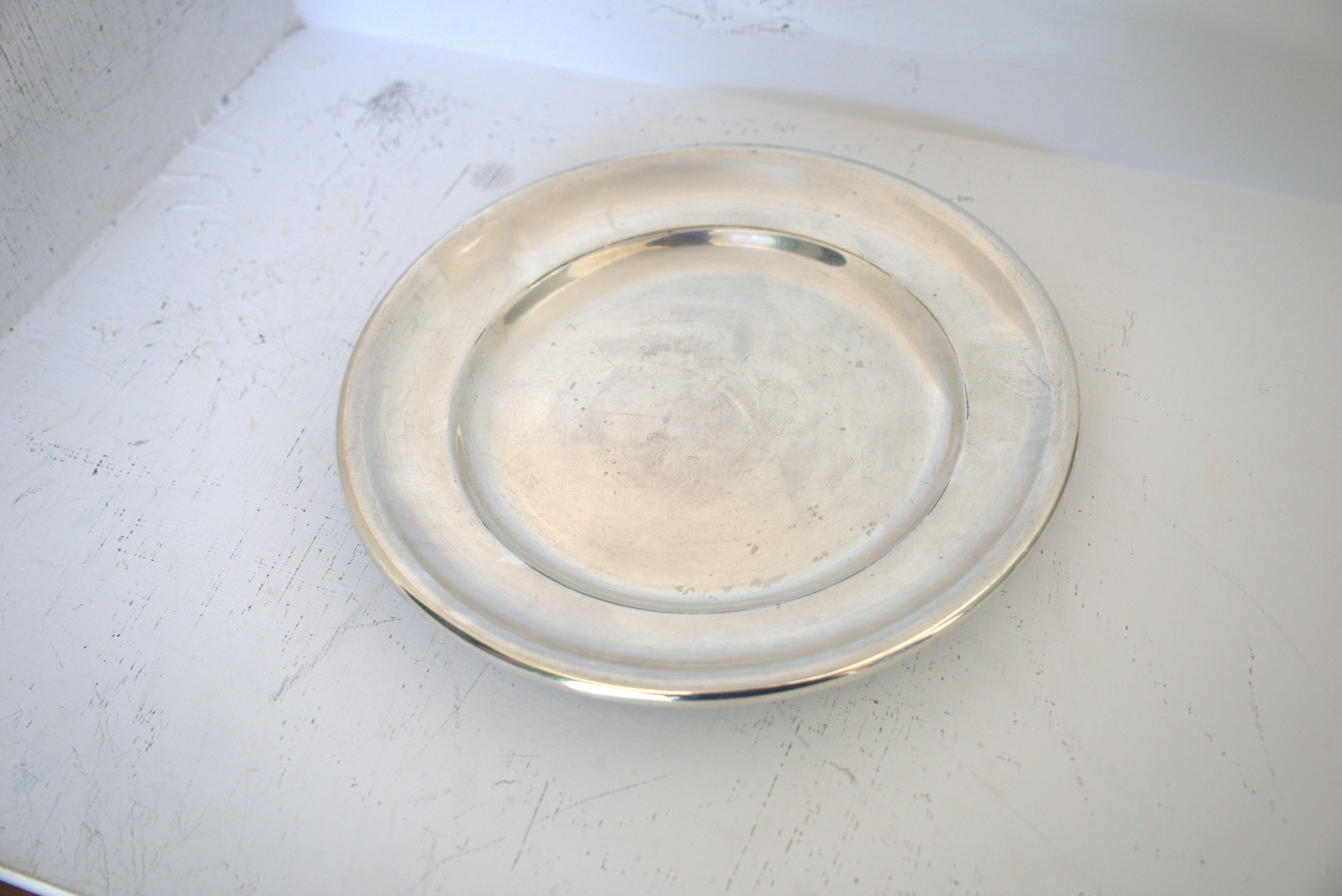 Set of silver-plated serving dishes