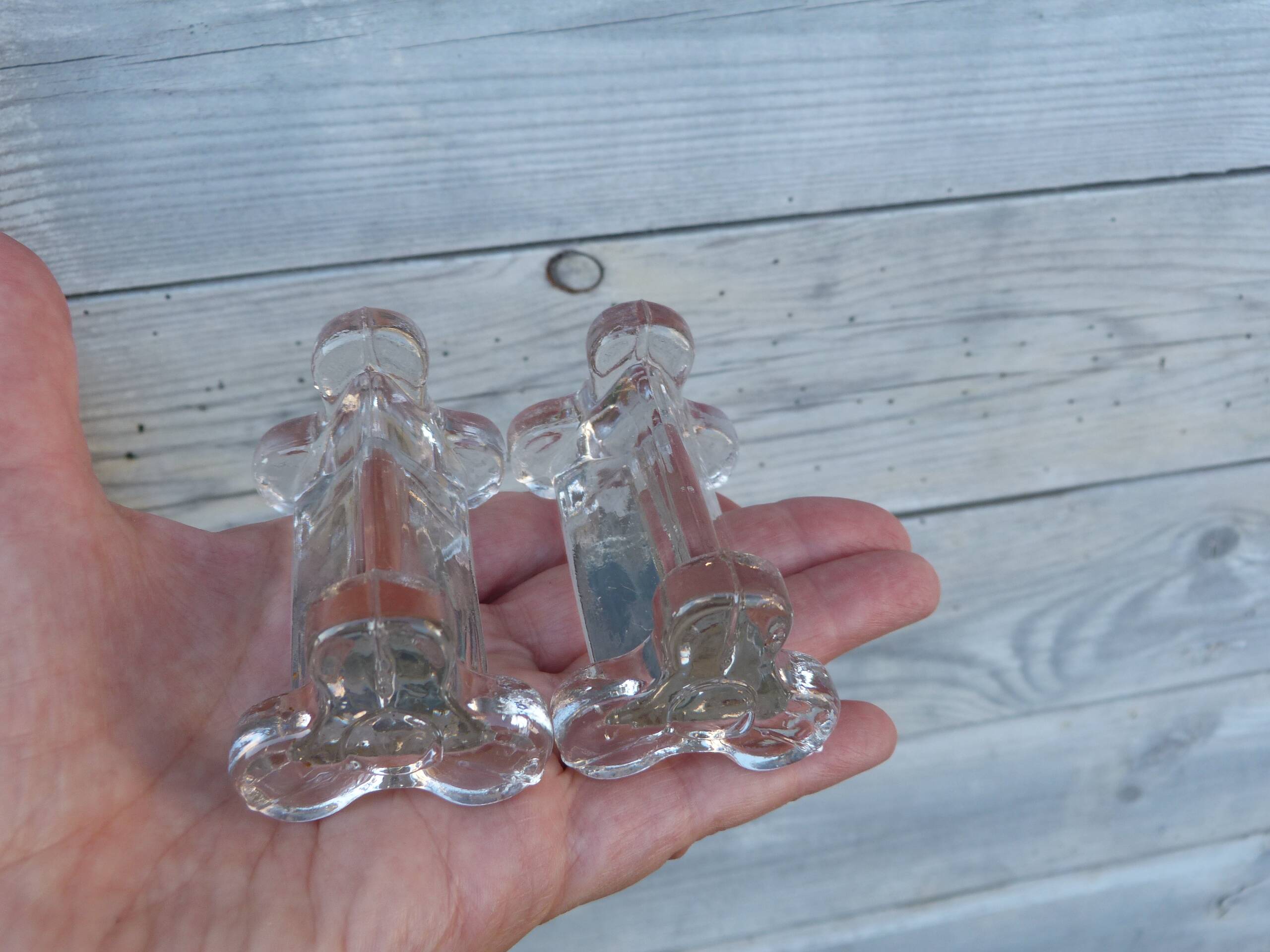 Set of 10 Baccarat crystal knife holders