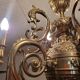 Gilded bronze chandelier 6 lights XIX th