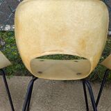 Set of 6 Pierre Guariche chairs