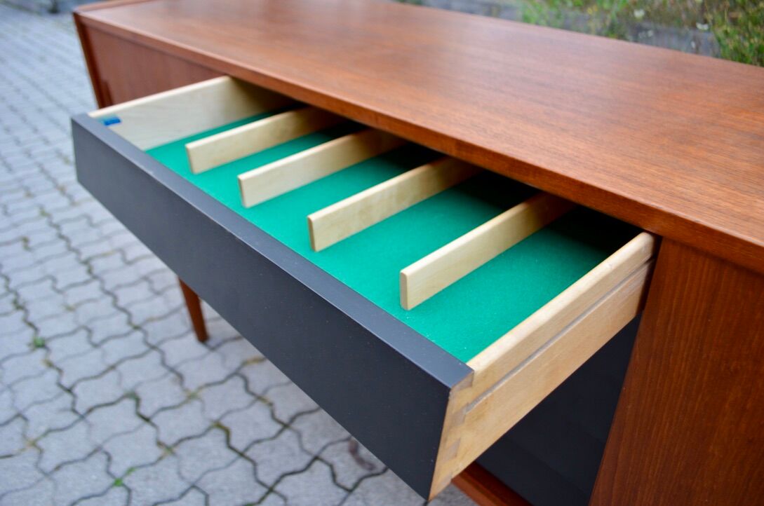 DAnish Modern Teak Model Trio Sideboard by Nils Jonsson for Hugo Troeds, 1960s