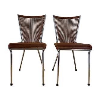 Pair of scoubidou chairs