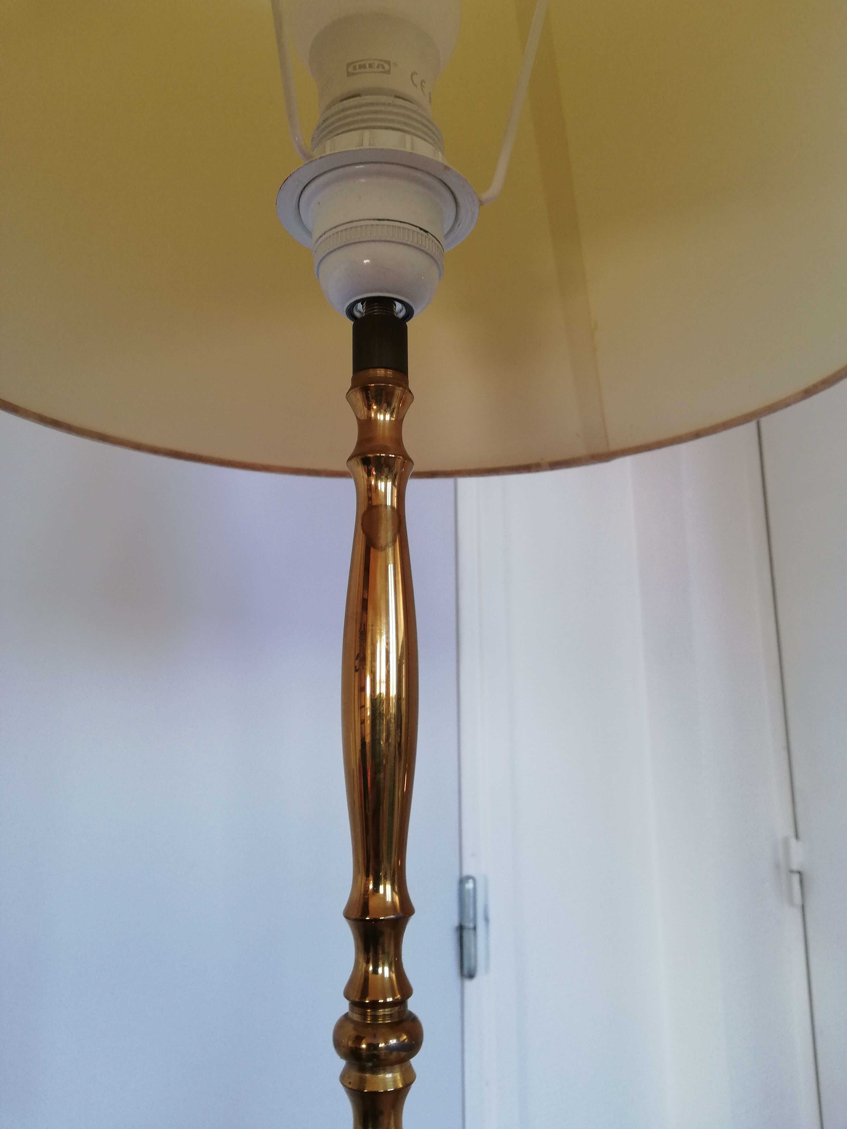 Lamp lamppost Golden Tripod way modernist bamboo