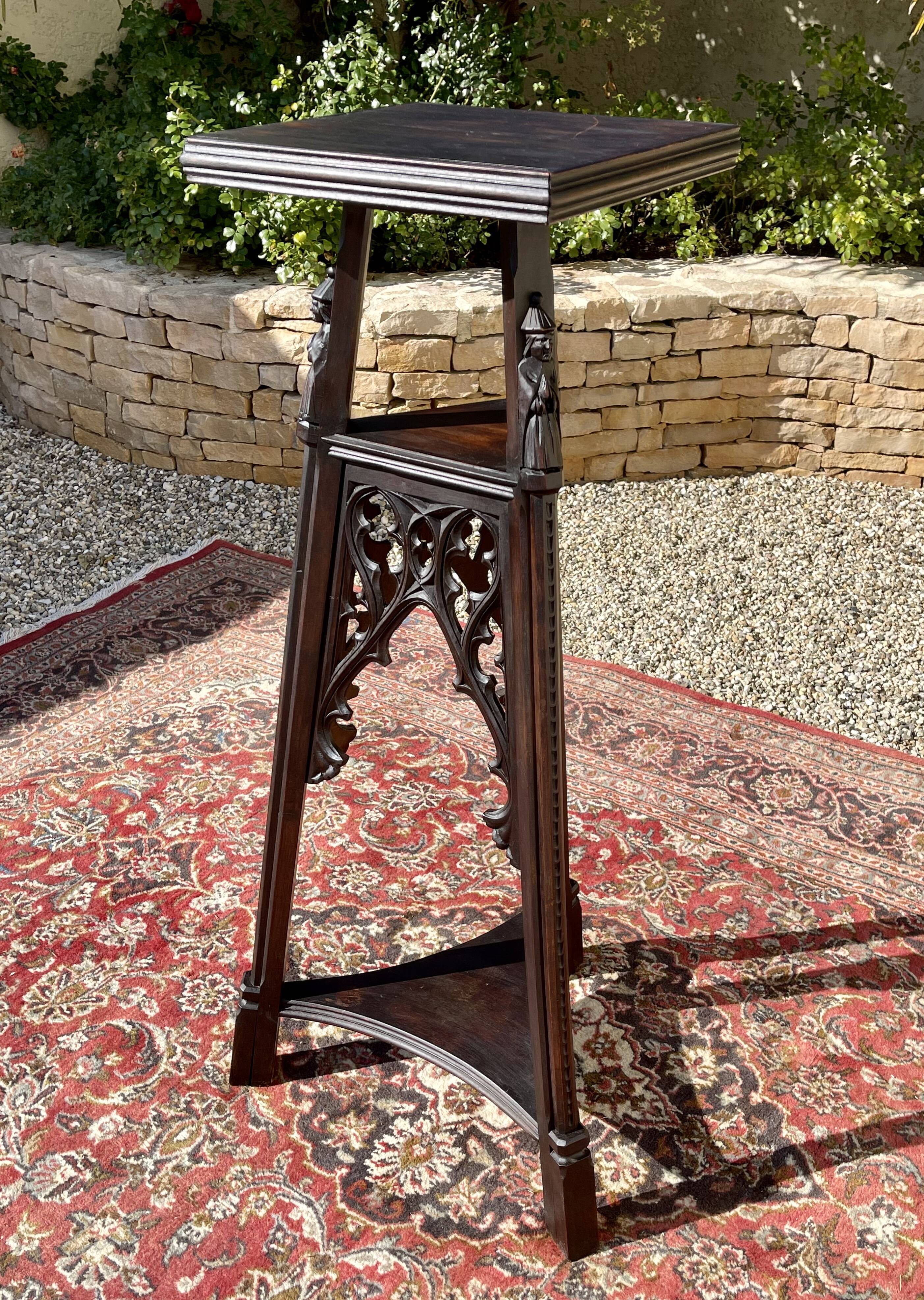 Neo-Gothic Walnut Saddle