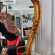 Antique mirror, 20th century, Louis XV style, gilded.