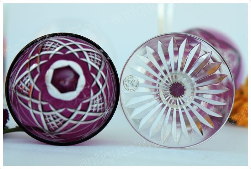 Series of 5 glasses wine from the Rhine Roemer Baccarat Crystal model S1132