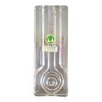Walther Kristallglas cristal vase Bauhaus style
