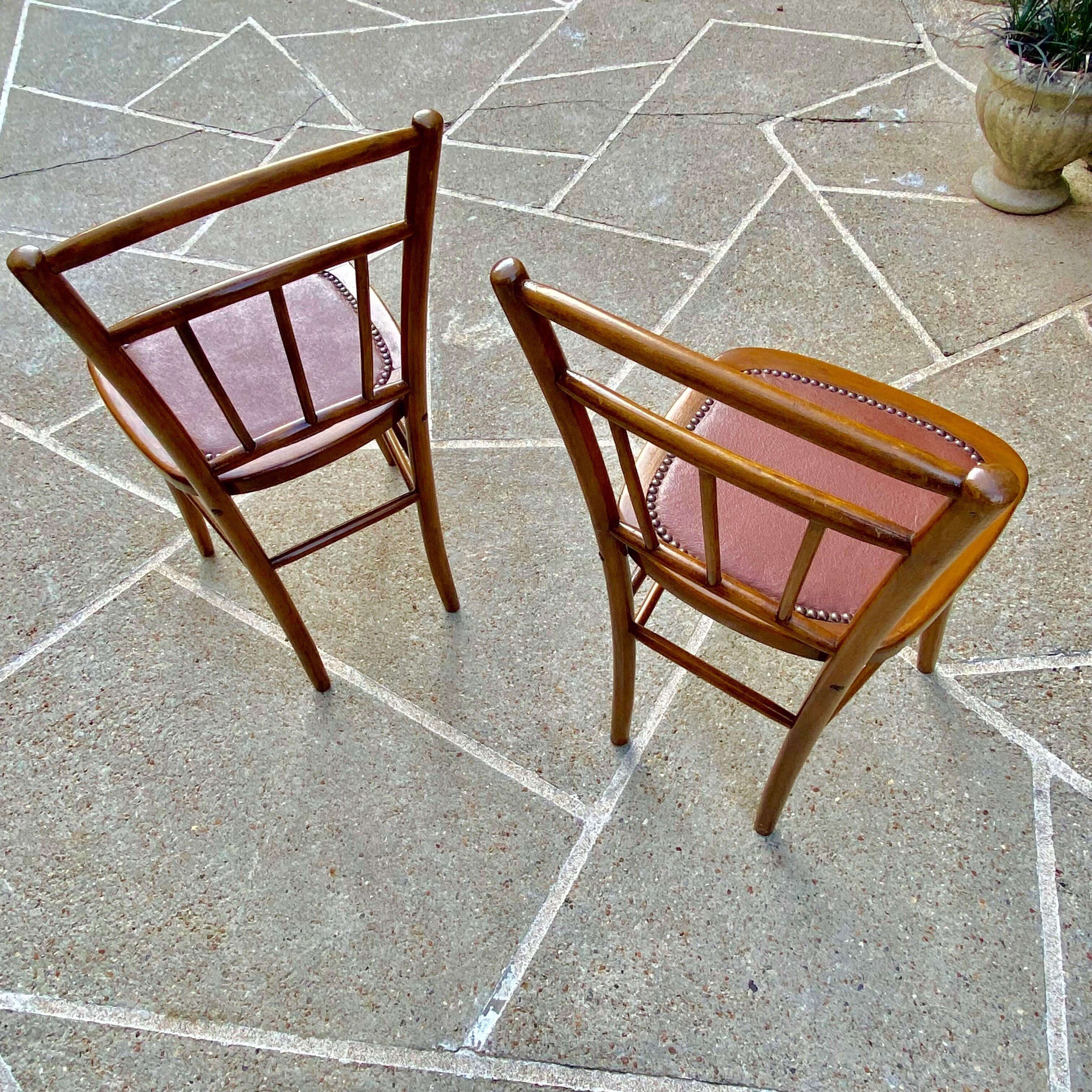 Set of 2 bistro chairs -Skai seats-50s