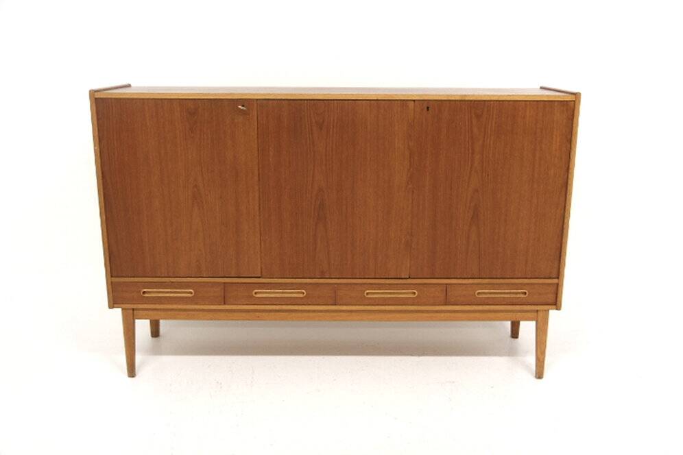 Scandinavian teak and oak sideboard, Sweden, 1950