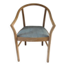 Fauteuil, structure en hêtre finition cirée, assise rénovée.