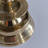 Pair of gilded brass candlesticks