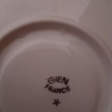 6 coffee cups with saucer in gien faience
