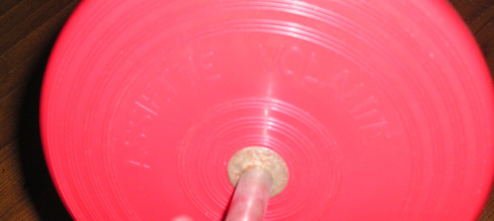 Ashtray on tripod foot marked red saucer "Attitude flying"