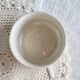 Antique chocolate cup in ivory earthenware - Polychrome frieze decoration
