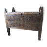 Coffre en bois de cèdre sculpté de style rustique du Kohistan