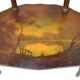 Painted wooden stool
