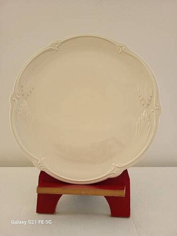 Plat à tarte en faïence de Gien Collection ''Rocaille