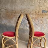 60s rattan chair (*2)