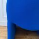 Vintage blue wool armchair