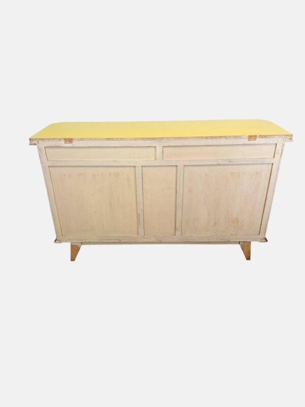 Buffet enfilade vintage français — Années 50/60 — Formica jaune