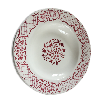 Ten vintage hollow plates Digoin Sarreguemines versailles model