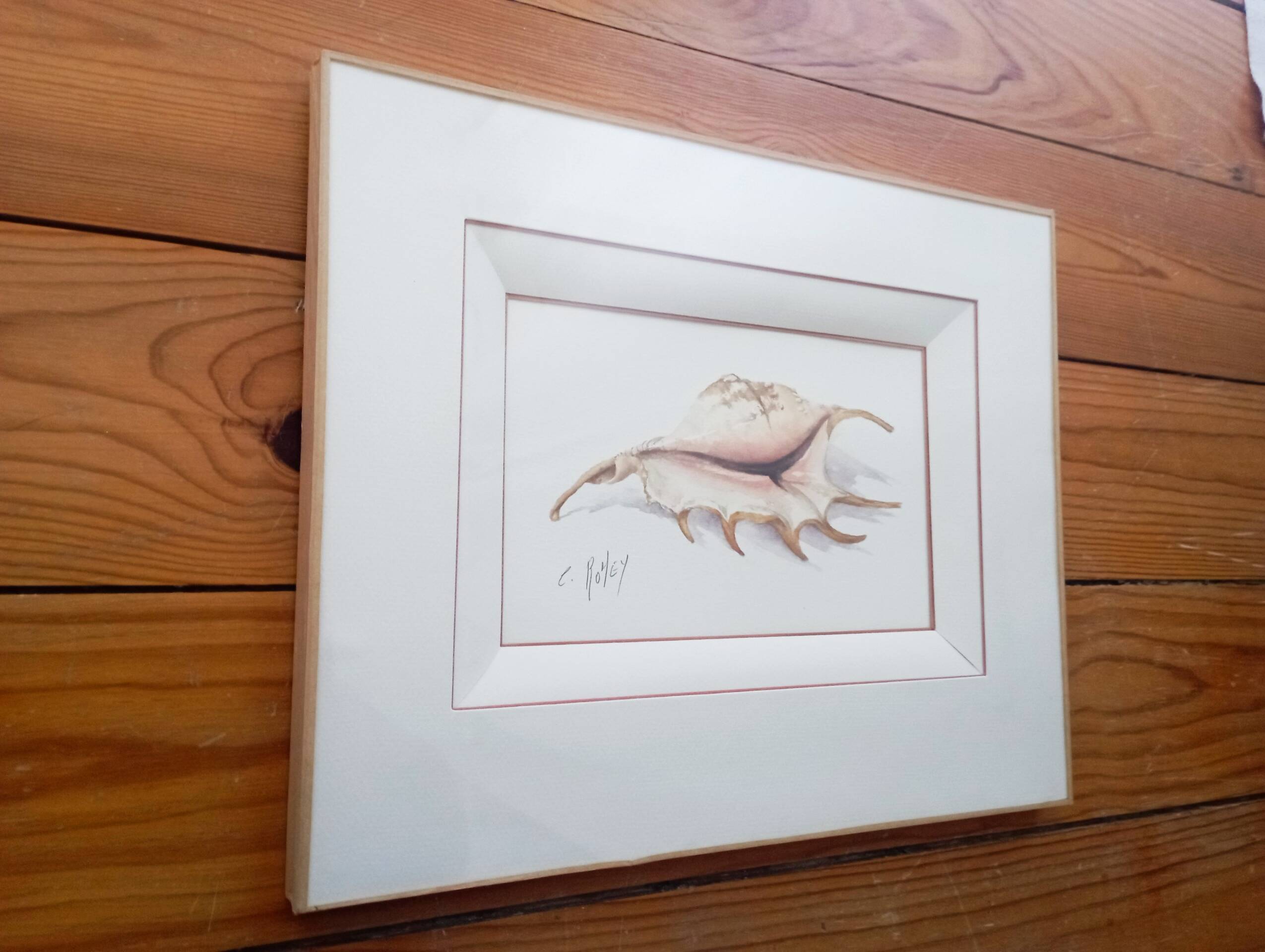 Watercolor signed Romey