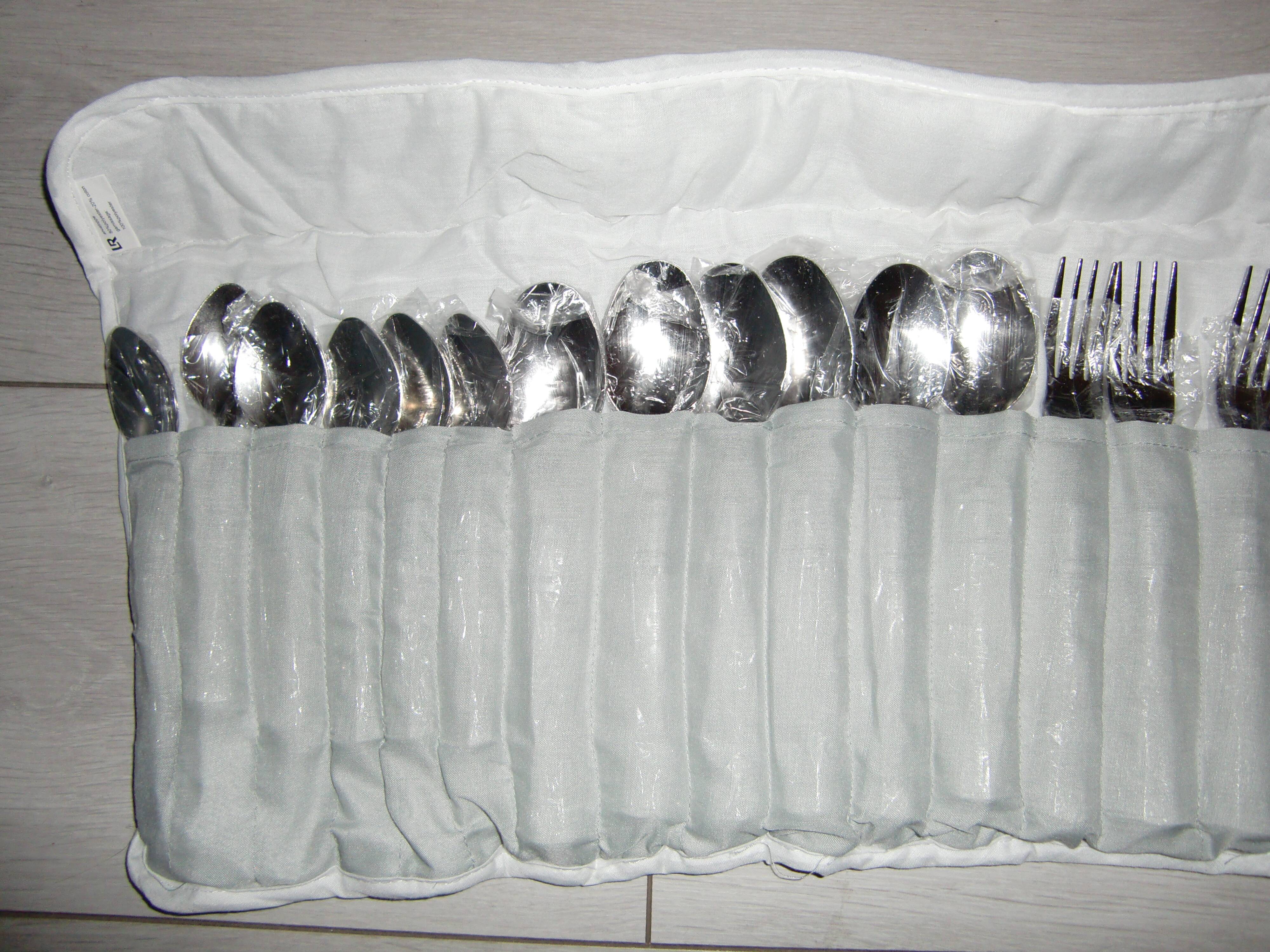 24-piece cutlery set (protective case and fabric storage)
