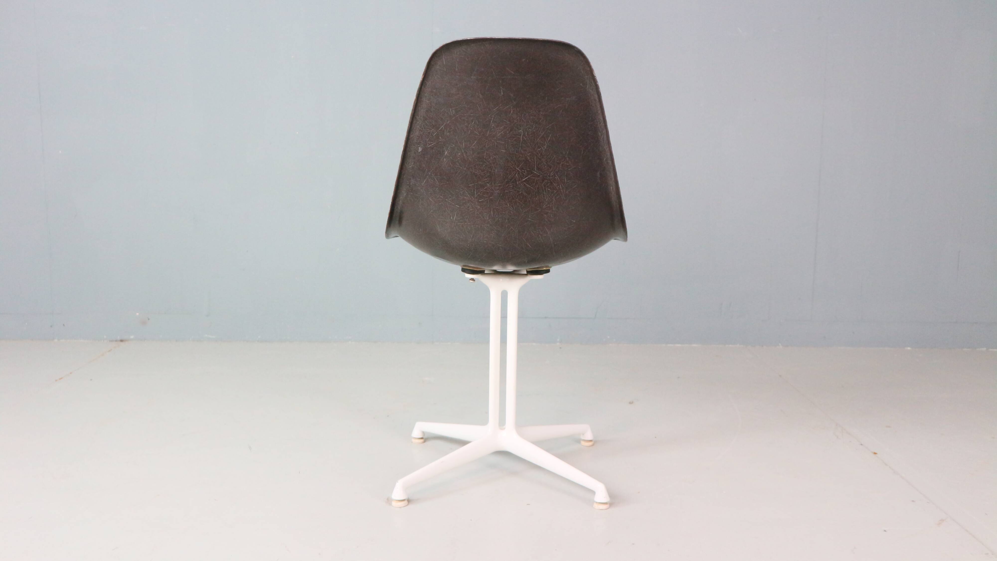 Charles & Ray Eames Set of 4 Off Black"La Fonda" Chairs for Herman Miller, 1960