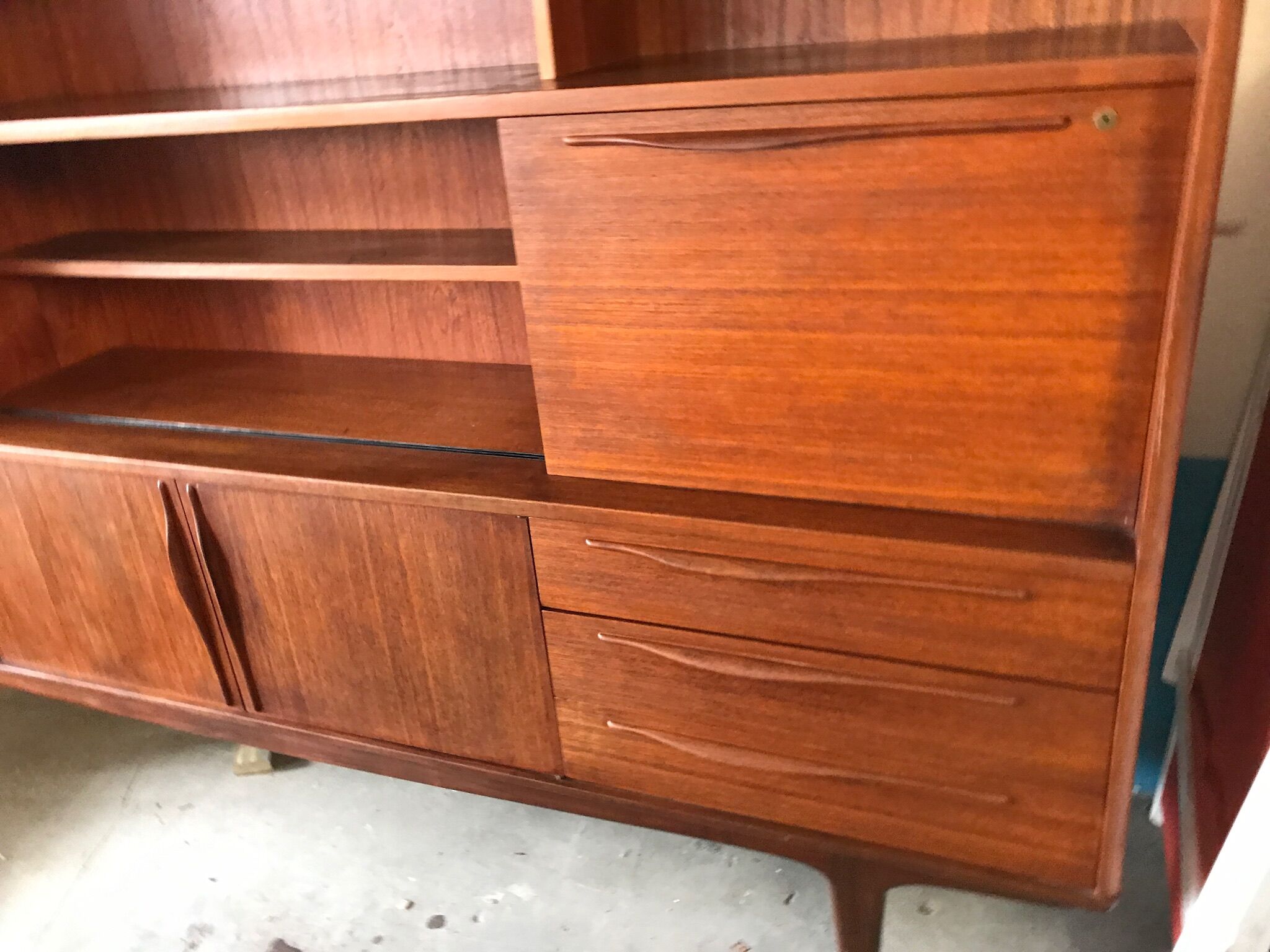 Enfilade vintage en teck scandinave