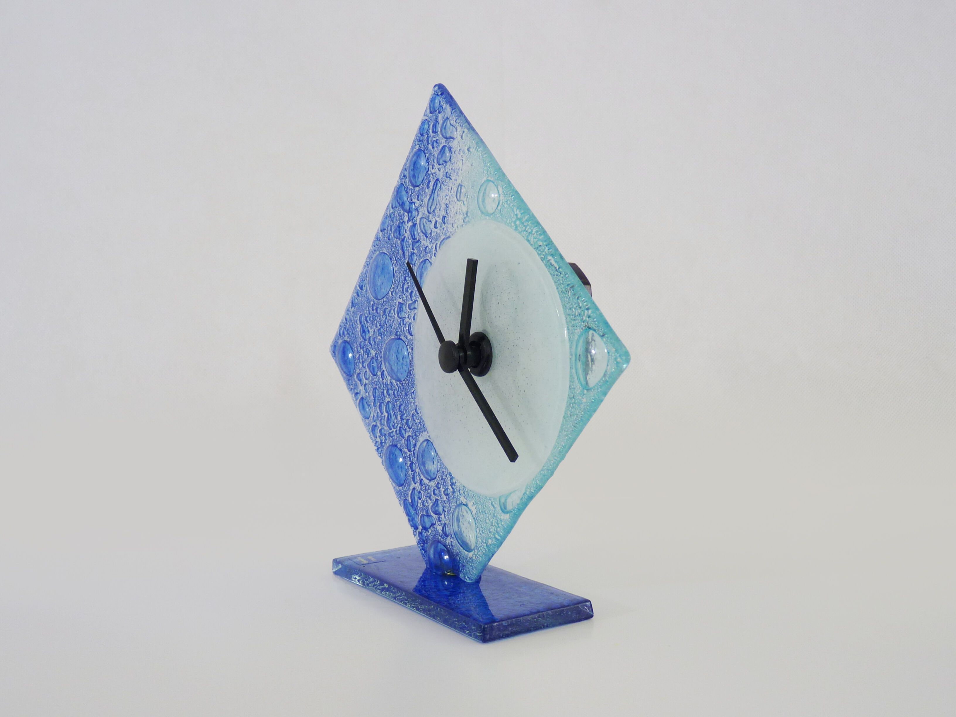Vintage table clock in Murano glass year 70 80