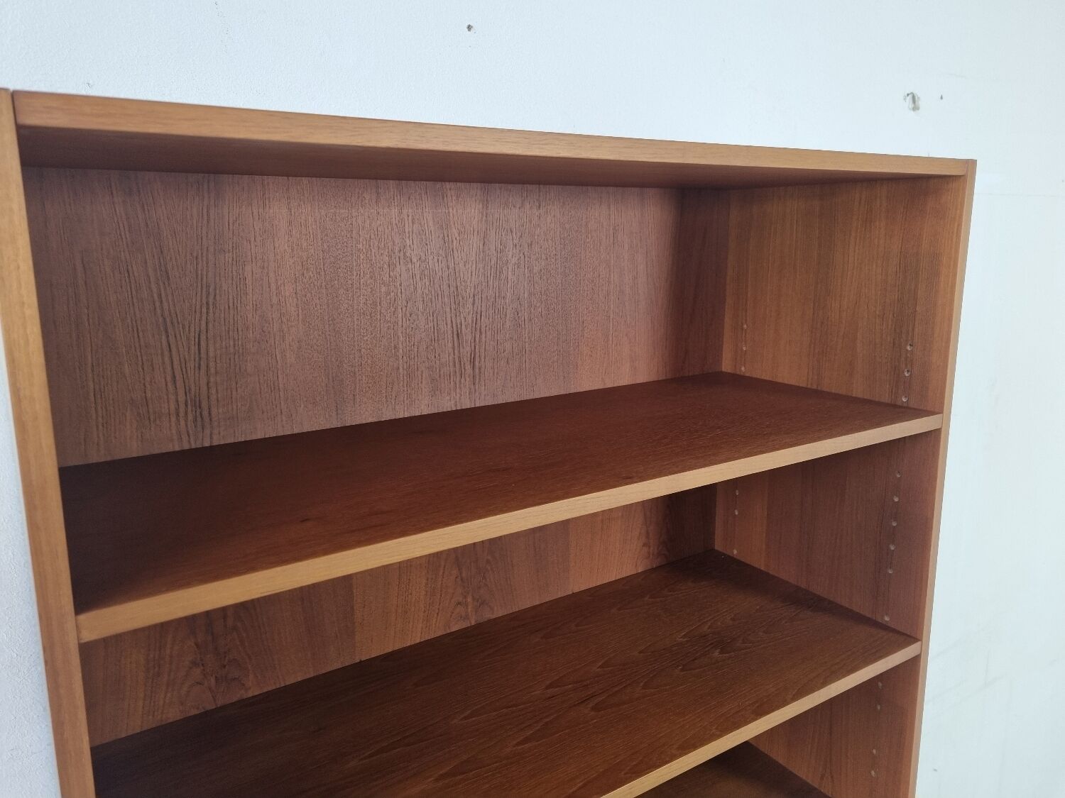 Scandinavian bookcase in teak and walnut, 60s