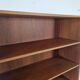 Scandinavian bookcase in teak and walnut, 60s