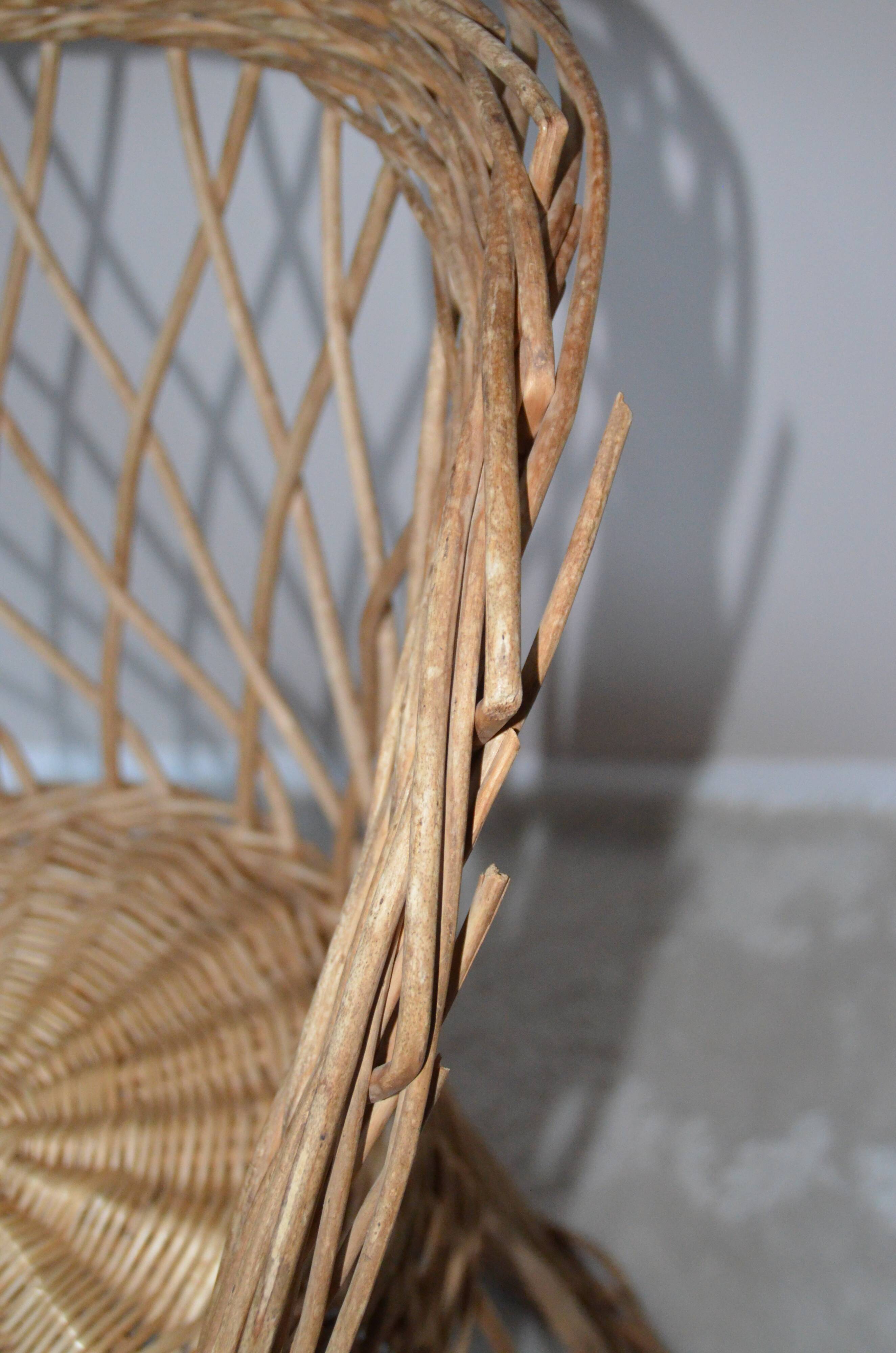 Rattan armchair