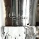 English carafe in crystal and silver