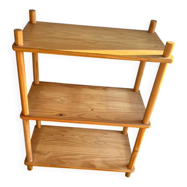 Étagère en pin, années 1970