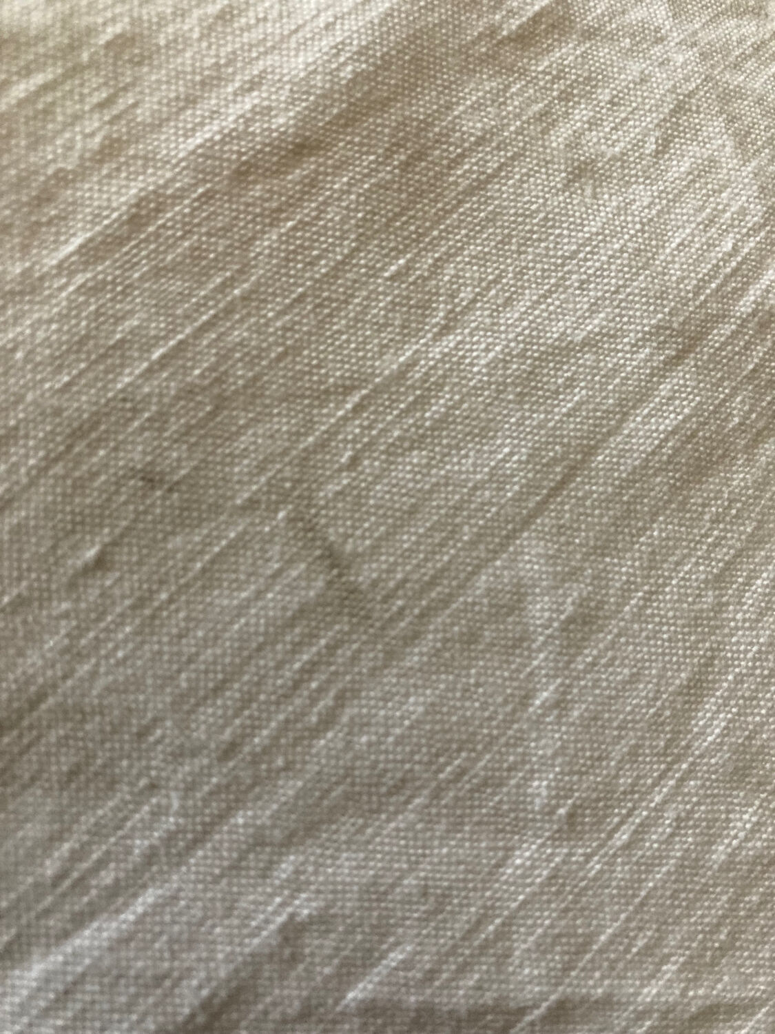 Linen sheet and simple white cotton