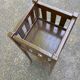 Vintage solid wood stool repainted 91cm