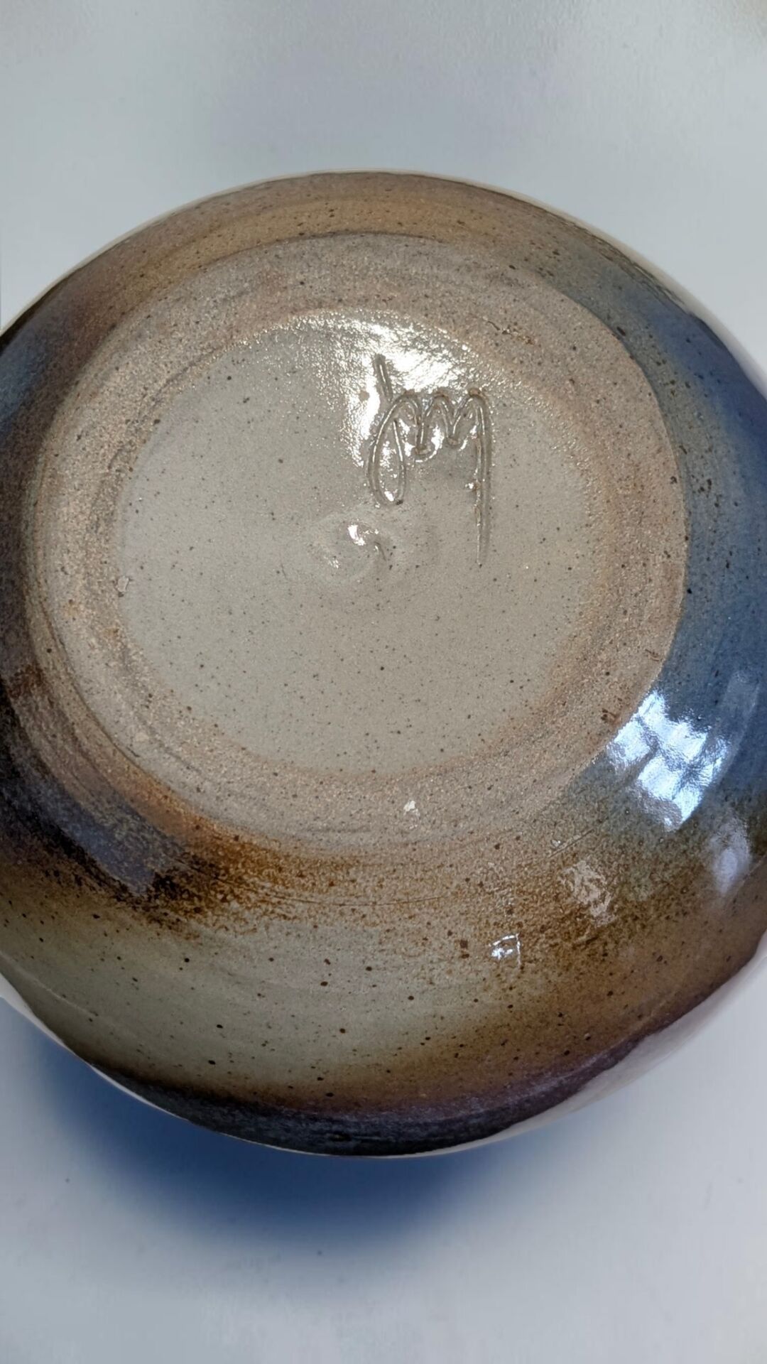 Stoneware vase signed JM – Jean-Marie Delahaye