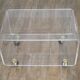 Table basse vintage en plexiglas 1970