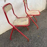 2 industrial chairs