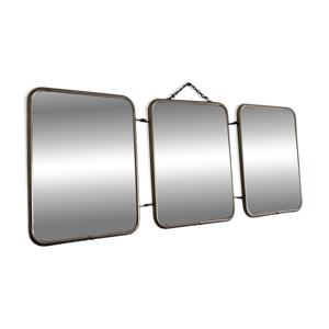 Miroir vintage 1960 triptyque - barbier