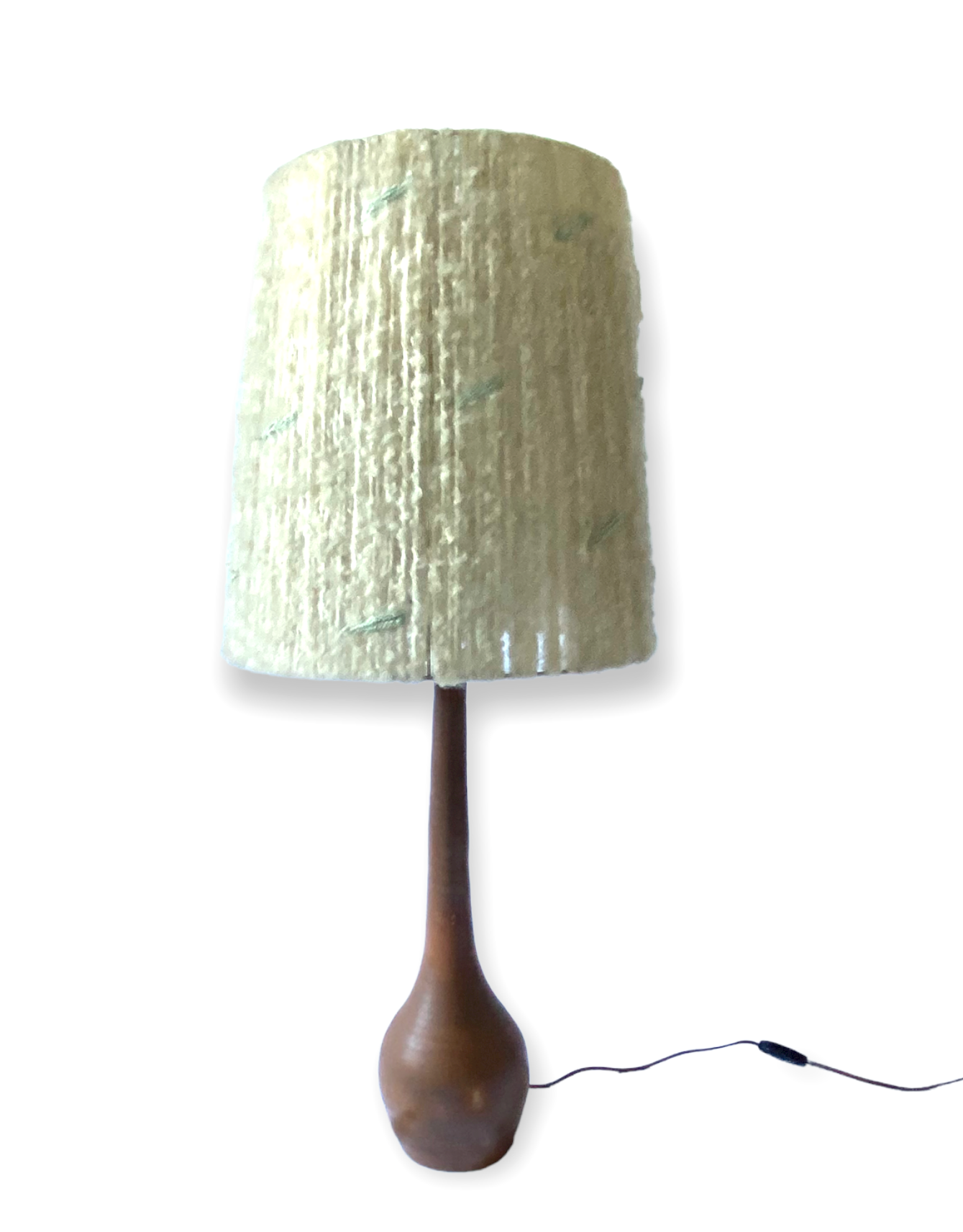 Mid-century earthenware table lamp, France 1950s