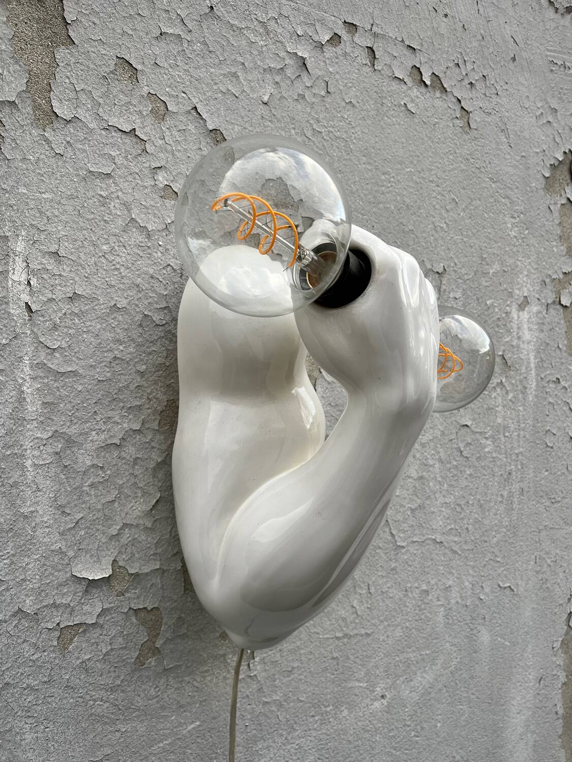 Applique murale avec haltères de Jean Claude Peiré