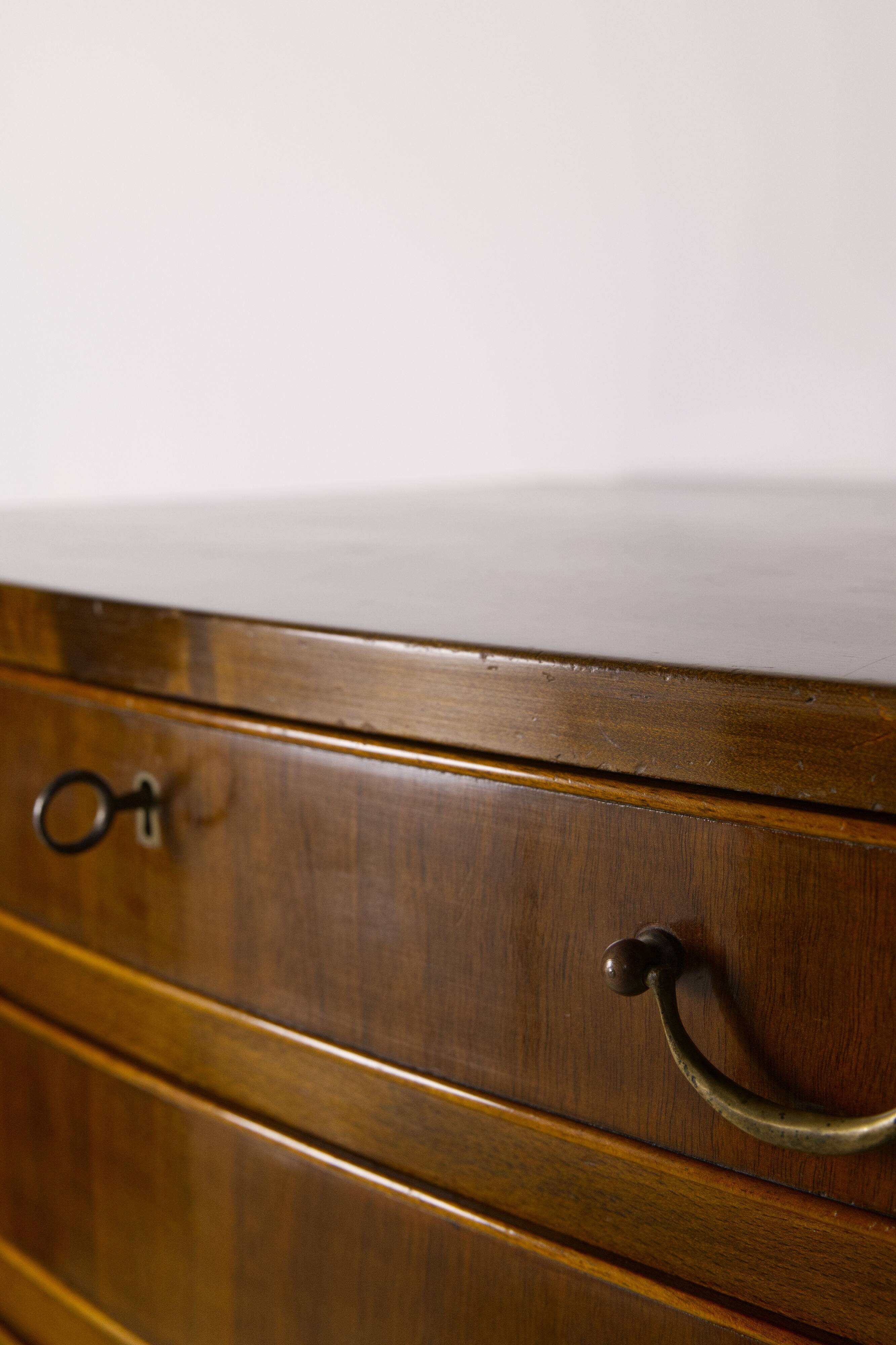 Large Nutwood Chest of Drawers by Ole Wanscher, 1940's