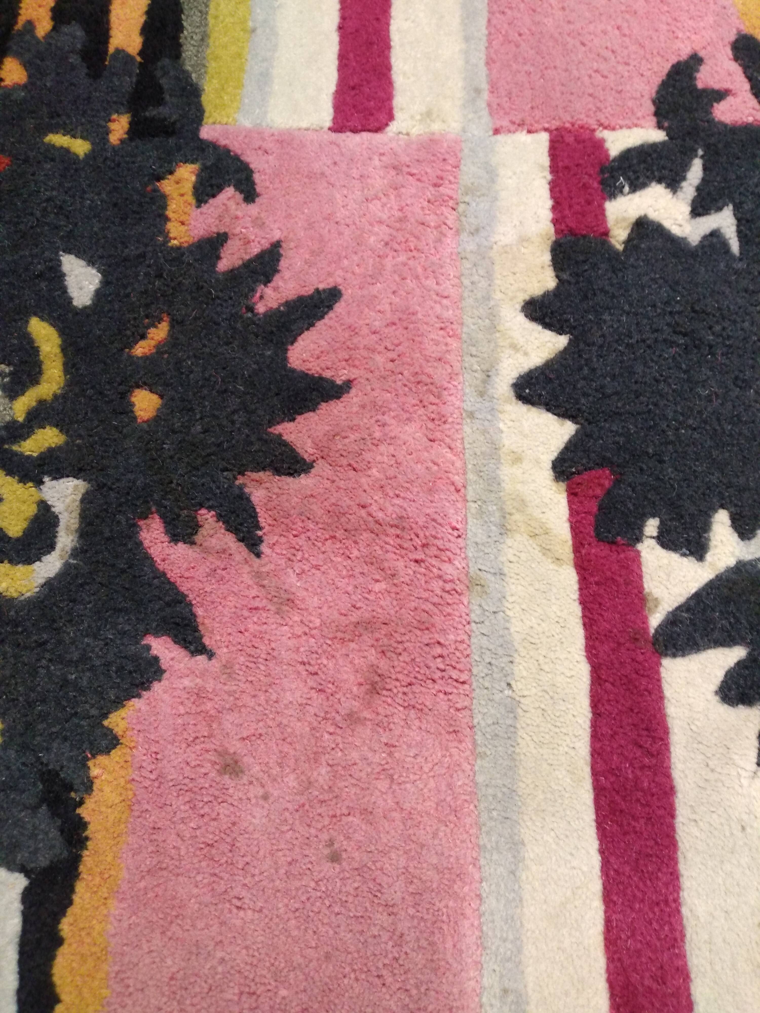 Kenzo rug "red pigalle" vintage