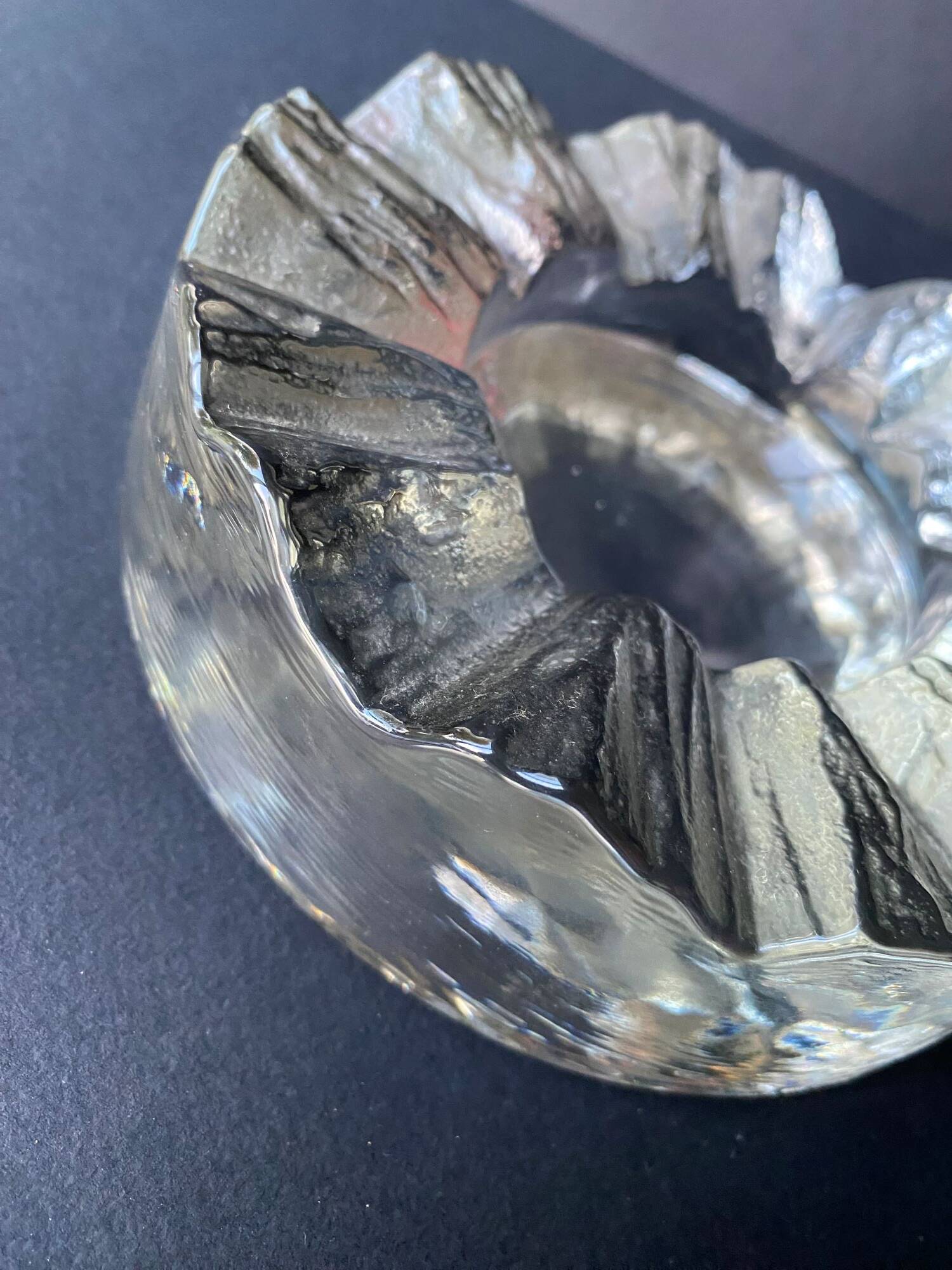 Vintage 1970s Scandinavian bowl ashtray/trinket tray