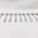 Solid silver moka spoons