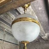 Vintage pendant light, frosted glass ball pendant light, ceiling lamp, chandelier